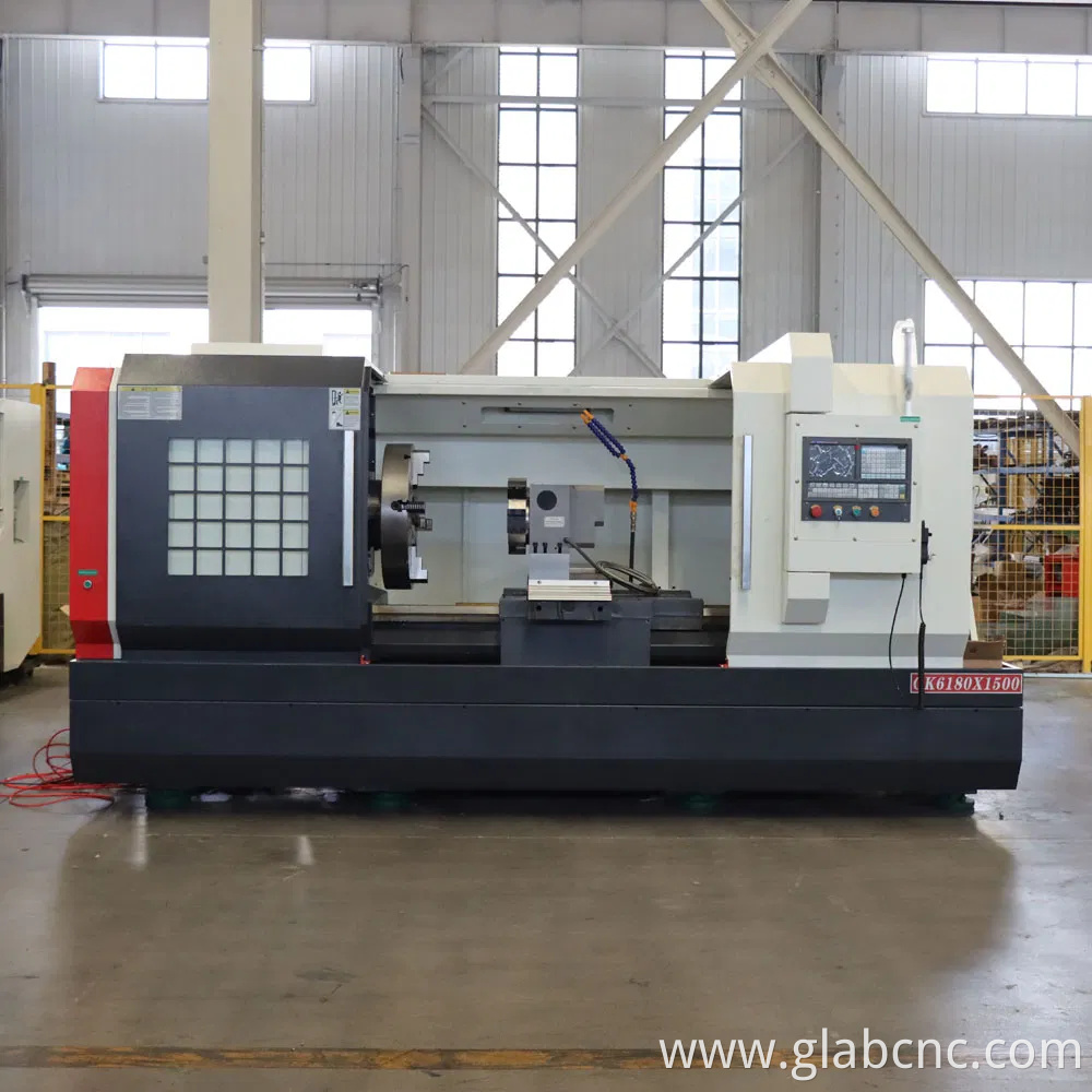 CNC Horizontal Vertical Machining Ck6180 Flat Bed CNC Lathe Machine